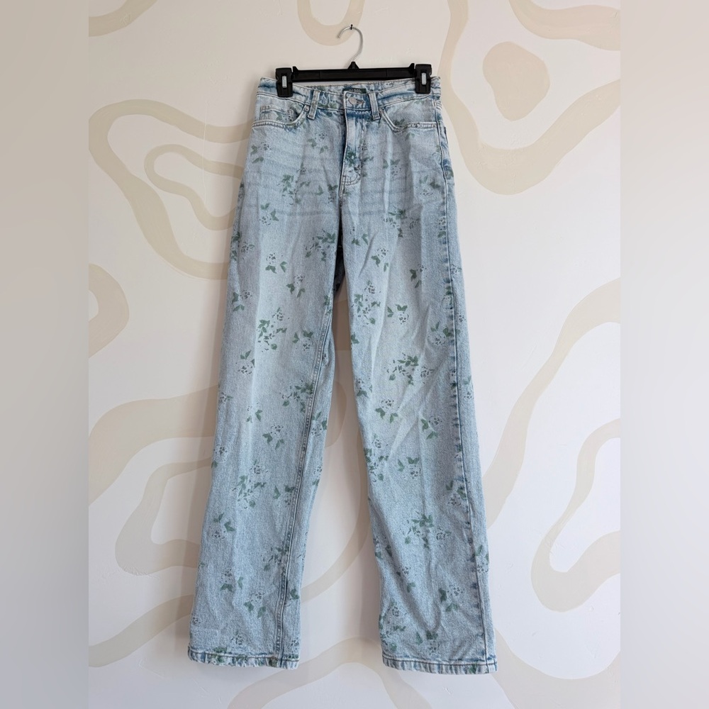 Wild Fable Floral Light Blue Jeans